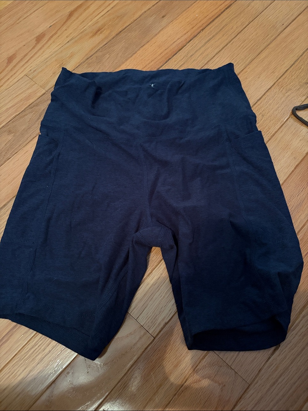 Danskin Black Athletic High-Waist Bike Shorts